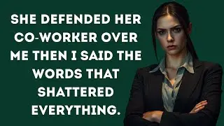 She Defended Her Co-Worker Over Me Then I Said the Words That Shattered Everything.