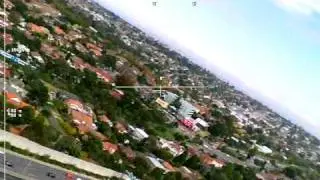 AXN Floater with ArduPilot, 11-4-2011, Gliding, OSD post processed in