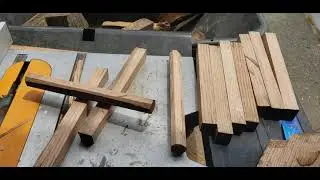 Timber frame pavilion ~ Making oak pegs for my 12&times;16 pavilion.