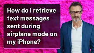 How do I retrieve text messages sent during airplane mode on my iPhone?