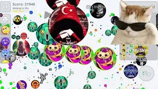 اقاريو-دعس وتحدي ضد أخوياي🤣Funny Uncut-Agar.io Mobile