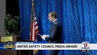 News 6, Matt Austin presented with United Safety Council Media Award