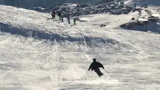 Alpe d'huez Skiing - Green Slope