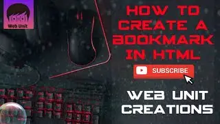 How to create a bookmark in html || Web Unit || HTML Tutorial.