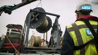 VCU Maritime supplies and spools steel wires on-site at HEBO