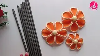 Wall Hanging With Shopping Bag || Shoping Bag Craft || Re-use Idea ||