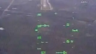STS-122 landing (HUD view)