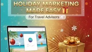 How to Create Holiday Marketing in Minutes 🎄 | Canva for Travel Advisors ✈️