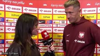 Robert Lewandowski wywiad po meczu Polska - Finlandia