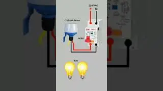 photocell sensor connection with bulb #shorts