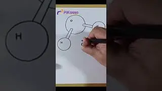 How to Draw a Water Molecules Easy in Less Than One Minutes