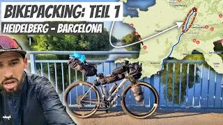 1.700km Bikepacking Tour von Heidelberg nach Barcelona | Teil 1: Rhein-Radweg & Jura Gebirge
