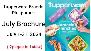 July Brochure 2024 Tupperware Philippines (2pgs in 1view)