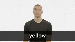 How to pronounce YELLOW in American English