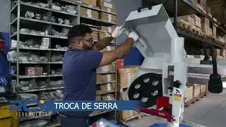 Troca adequada da lâmina serra fita RCM ferramentas