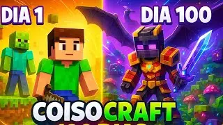 SOBREVIVI 100 DIAS NO MINECRAFT MAIS BIZARRO DE TODOS! COISO CRAFT