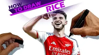 Declan Rice, Arsenal player in the Premier League - How to draw