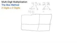 MultiDigit Mulitplication Box Method 2 Digits x 2 Digits