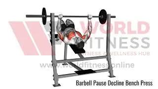 Barbell Pause Decline Bench Press Demo