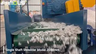 Swing Arm PP PE film bale Single Shaft Shredder/Large Material Swing Arm Type Single Shaft Shredder