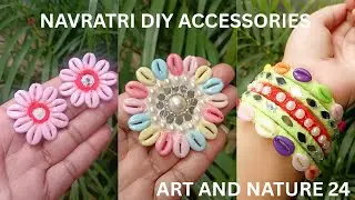 ✨ Navratri DIY Accessories Ideas |  Art and Nature 24 🎀❤️ Subscribe for More Like comment share 😍