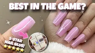 ⭐️ 5-Star Nail Glue?! Applying BTArtBox Nails with the BEST Glue in the Game
