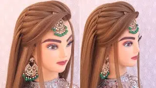 2 simply easy hairstyle   new hairstyle for girls l unique hairstyle l hairstyle for wedding