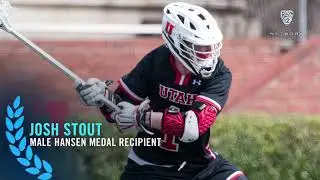 Josh Stout is Utah's 2021-22 male Tom Hansen Medal winner