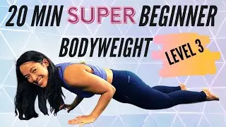 20 Min Easy Bodyweight TABATA Workout with Levels | How to Build Strength for Beginners