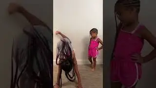 Big Sister Teaches Little Sister TikTok Trend 🤸🏽&zwj;♀️💞