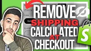 Как удалить стоимость доставки, рассчитанную при оформлении заказа в Shopify