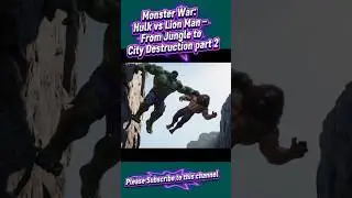 Monster War: Hulk vs Lion Man &ndash; From Jungle to City Destruction part 2 #movie #epicanimalbattle