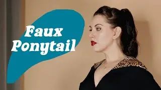 Hide Your Bangs! Quick Faux Ponytail