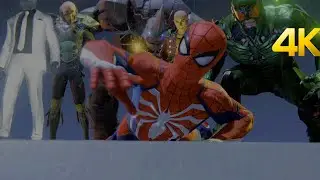 The  Sinister Six Fight Scene || 4K ULTRA HDR || Spider-Man Remastered