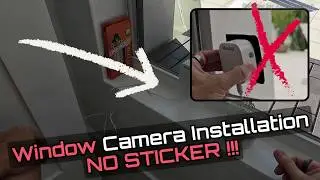 How To Mount a Window Security Camera Without Velcro Sticker &mdash; Better Method Shown