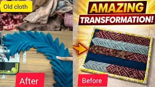 Purane Kapdon Se Aisa Doormat? 😱 | Must Watch Transformation | DIY Home Decor#trending #ytvideo#diy