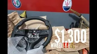 Installing My New Maserati Ghibli Steering Wheel!