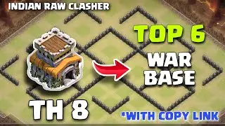 Th 8 Top war Bases with Copy link  | coc war Base | INDIAN RAW CLASHER |