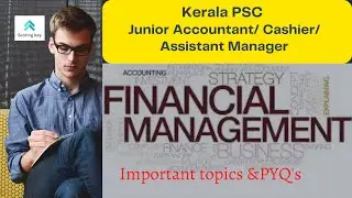 Junior Accountant Exam Class Malayalam/ Financial Management/ F M Important topics