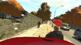 Running over pedestrians in first person view is so funny - GTA IV