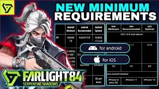 Farlight 84 Mobile Global Version | New Minimum Requirements For Android/iOS (Pre-Download)