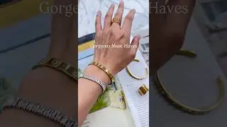 🔥Trending Gold Bracelet Women&rsquo;s Gift Outfits #trending #goldbracelet #bracelet #gift #fall #bangle