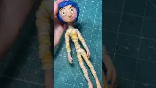 𝙲𝚘𝚛𝚊𝚕𝚒𝚗𝚎 𝚍𝚘𝚕𝚕🐈&zwj;⬛🪡🗝️ #laika #coraline #edit #myownedit #drawing #asmr #handmade #doll