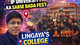 Anugoonj Fest IP University | Lingaya’s College Vlog 🎉 Dance, Crowd & Fun”