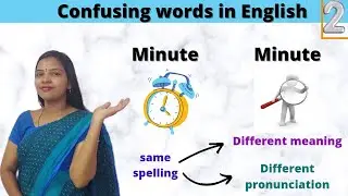 List of 10 heteronyms in English | confusing words in English | Learn with shyam