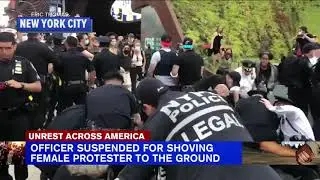 2 NYPD officers suspended for violence toward protesters caught on video