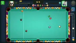 8 Ball Pool [MOD][Long lines] level 6 player (me) defeated level 101 player || Gamez Tube ||