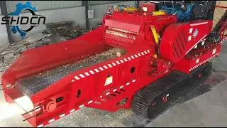 SHD Biomass machine manufacturer, mobile wood crusher，wood chipper,horizontal grinder