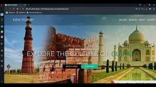 Animated home page demo by using html and css