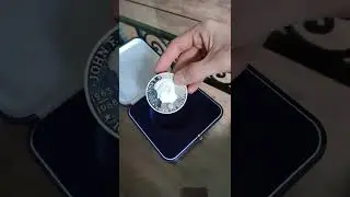 Pure silver 5 oz coin authenticity test. Magnet will tell you the true.